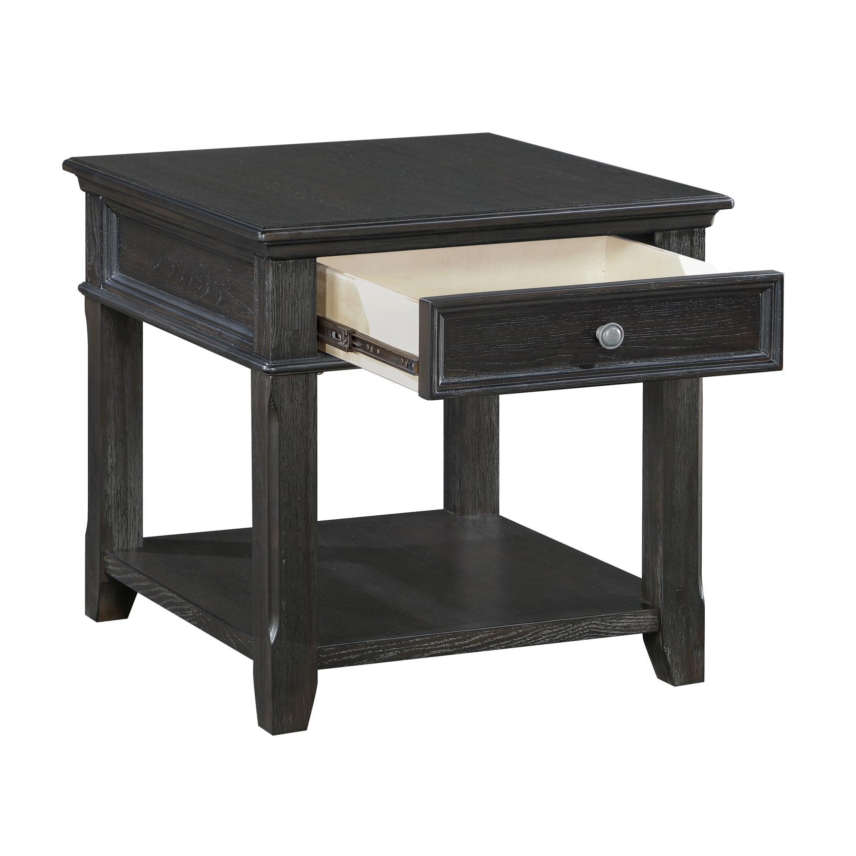 Muriel Charcoal End Table - Ornate Home