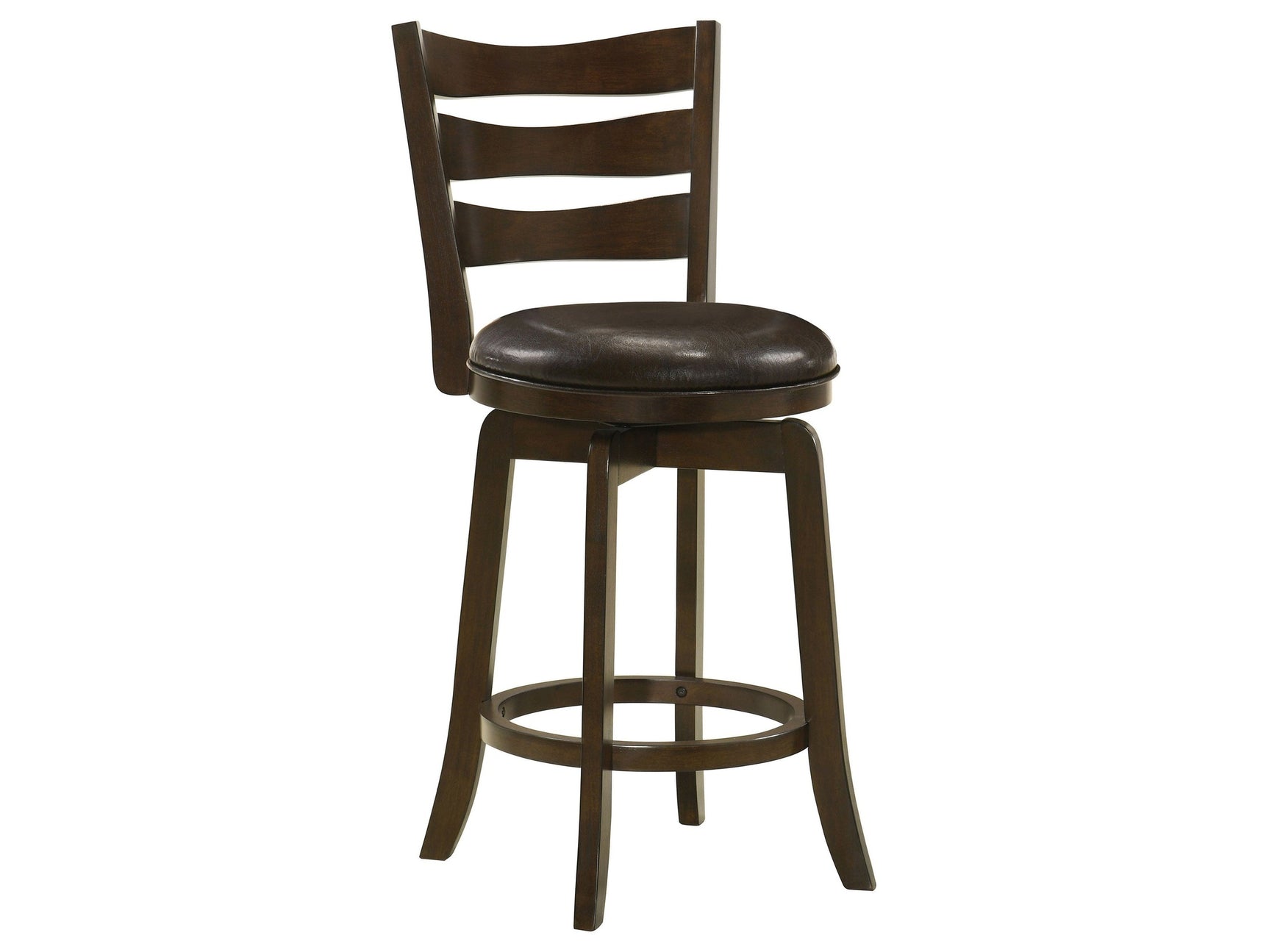 Murphy Dark Brown Counter Height Swivel Chair - Ornate Home