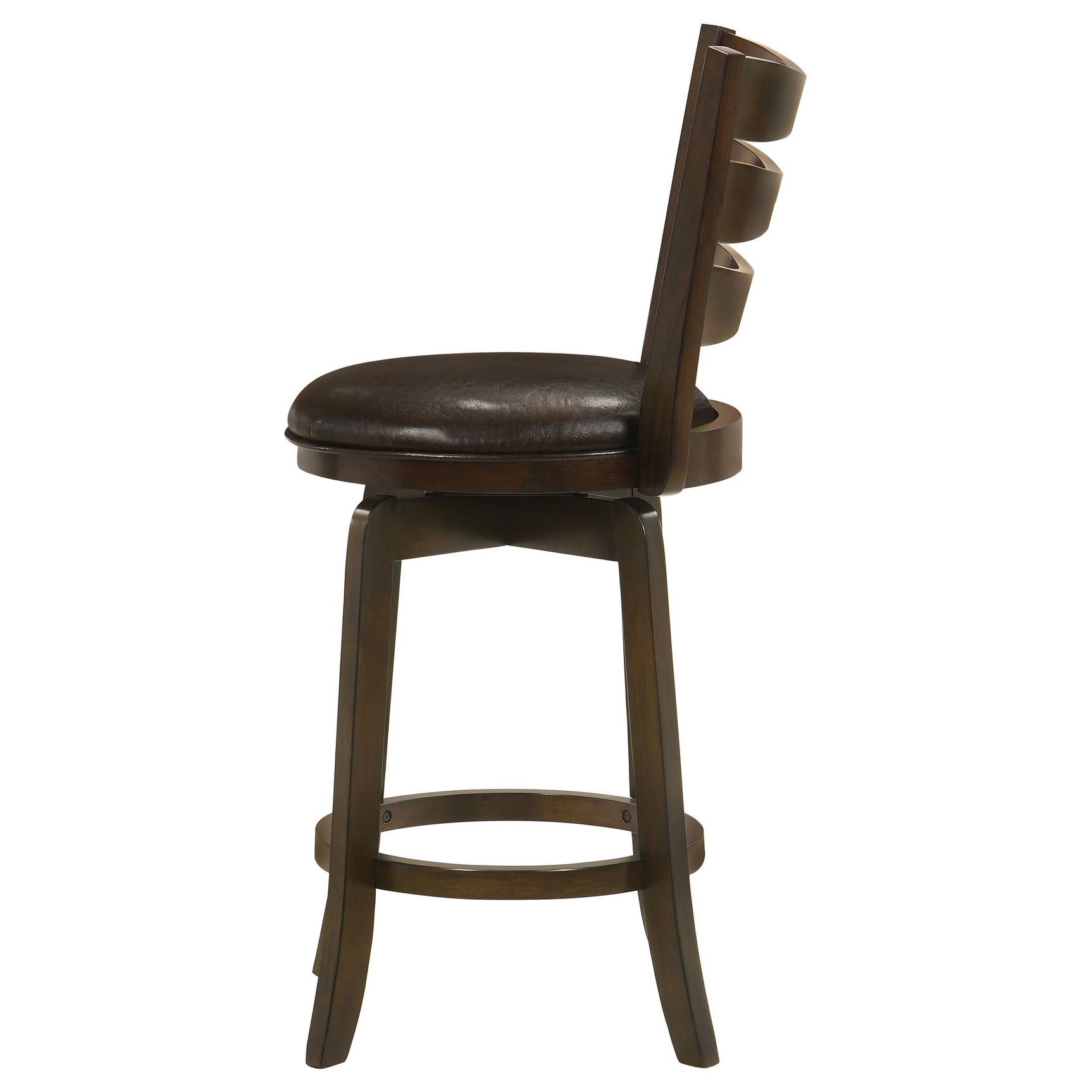 Murphy Dark Brown Counter Height Swivel Chair - Ornate Home