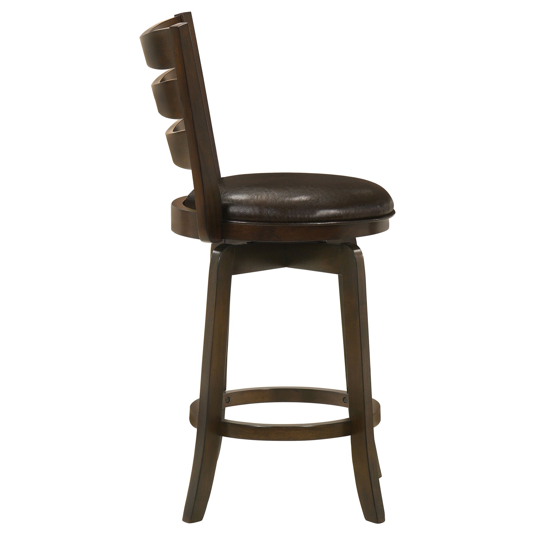 Murphy Dark Brown Counter Height Swivel Chair - Ornate Home