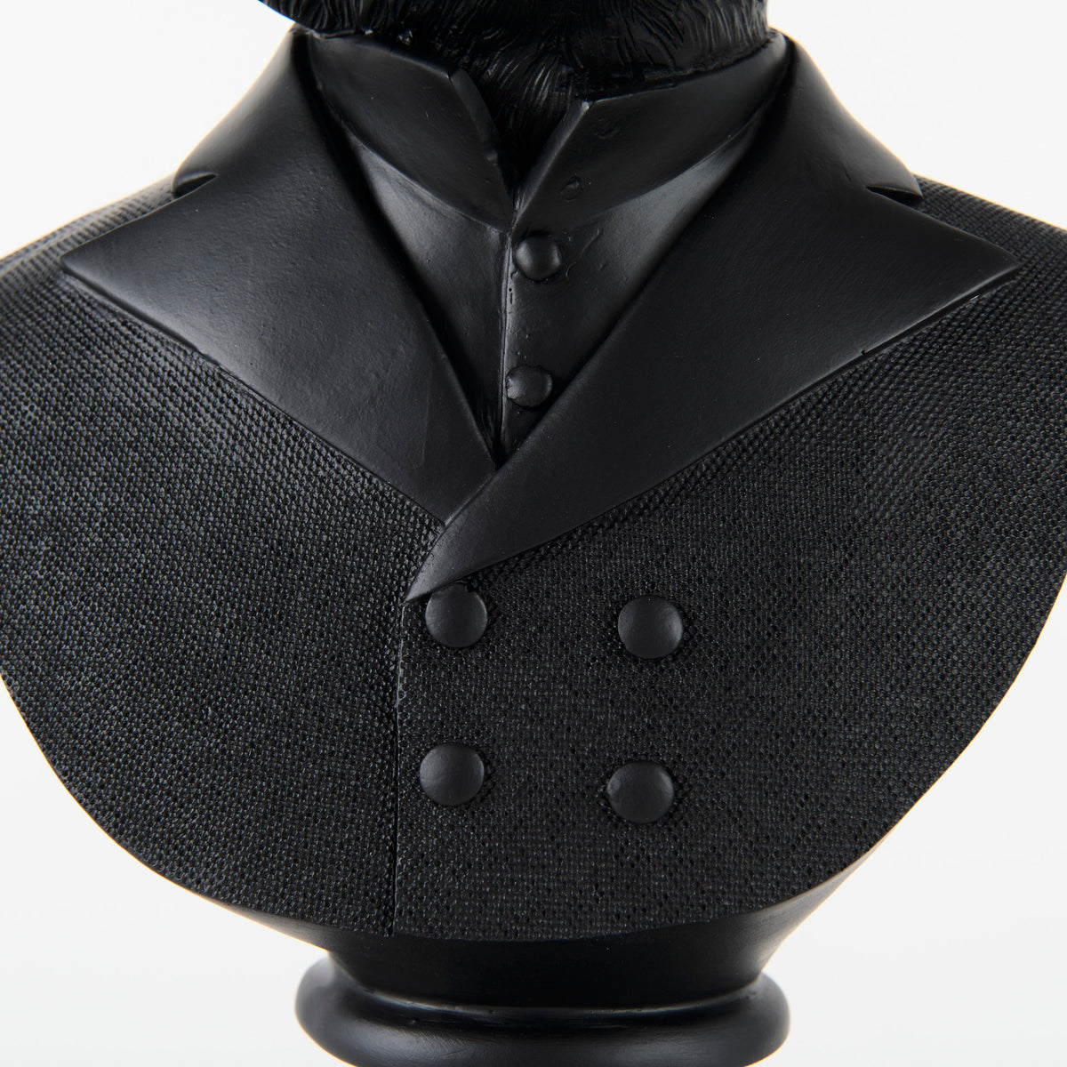 Murray Black Resin Fox in a Suit Bust - Ornate Home