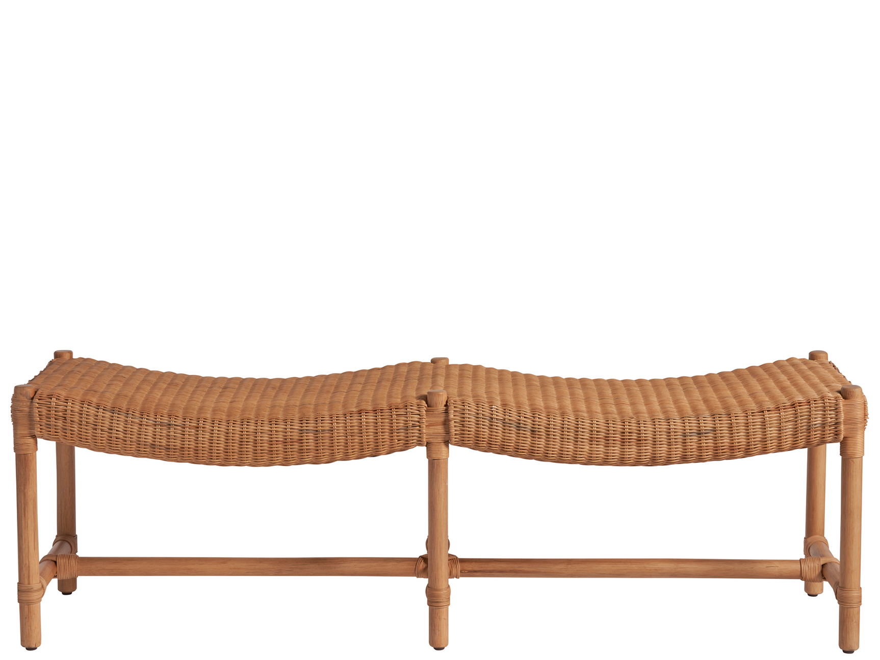 Murro Bay Natural Rattan Bench - Ornate Home