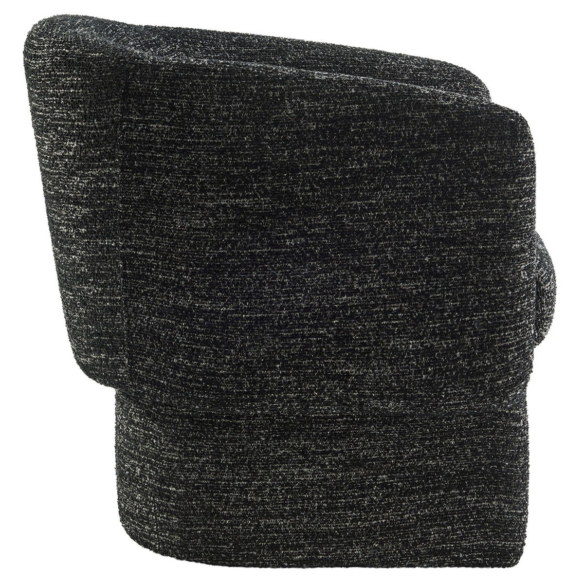 Muse Charcoal Boucle Fabric Barrel Accent Chair - Ornate Home