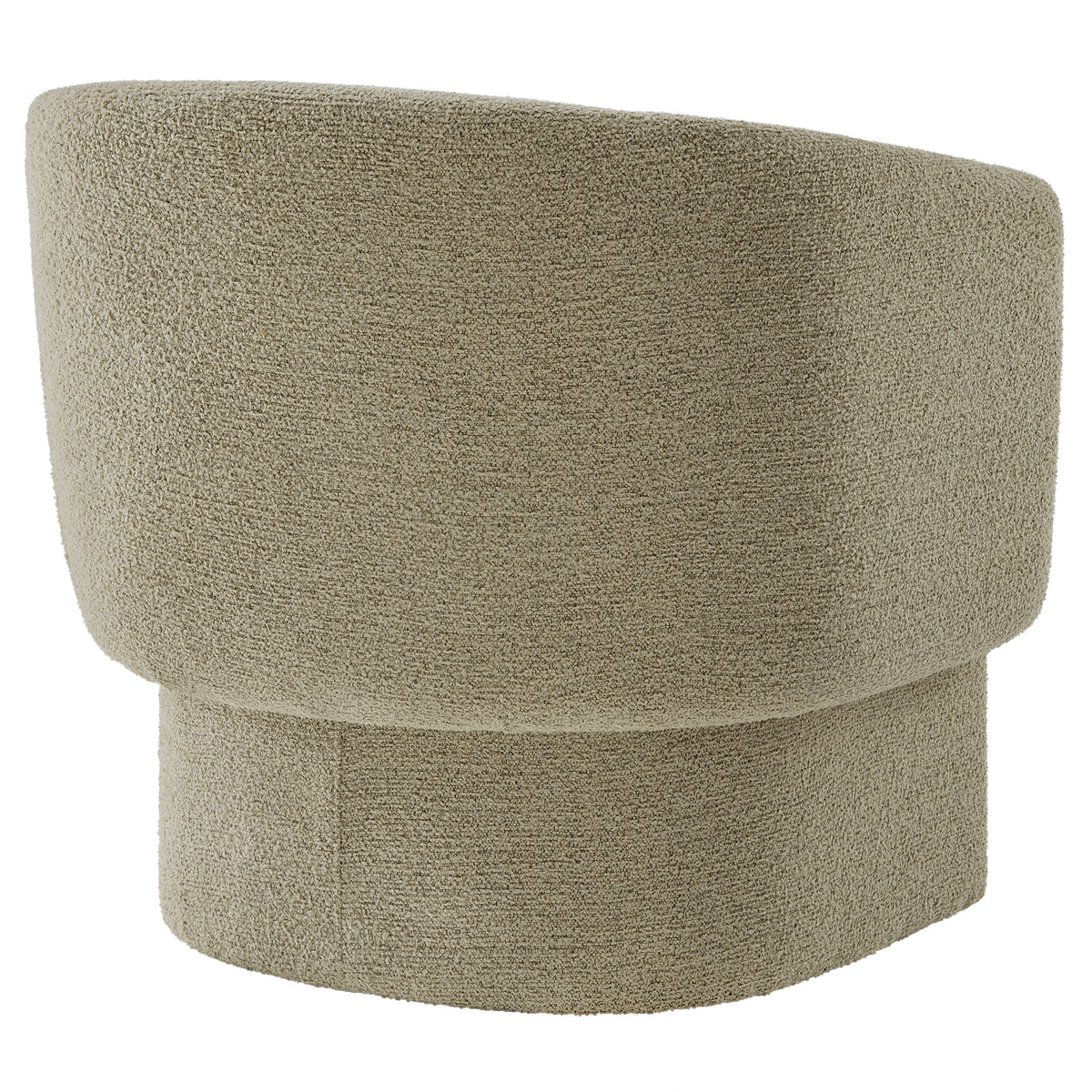 Muse Cork Boucle Fabric Barrel Accent Chair - Ornate Home