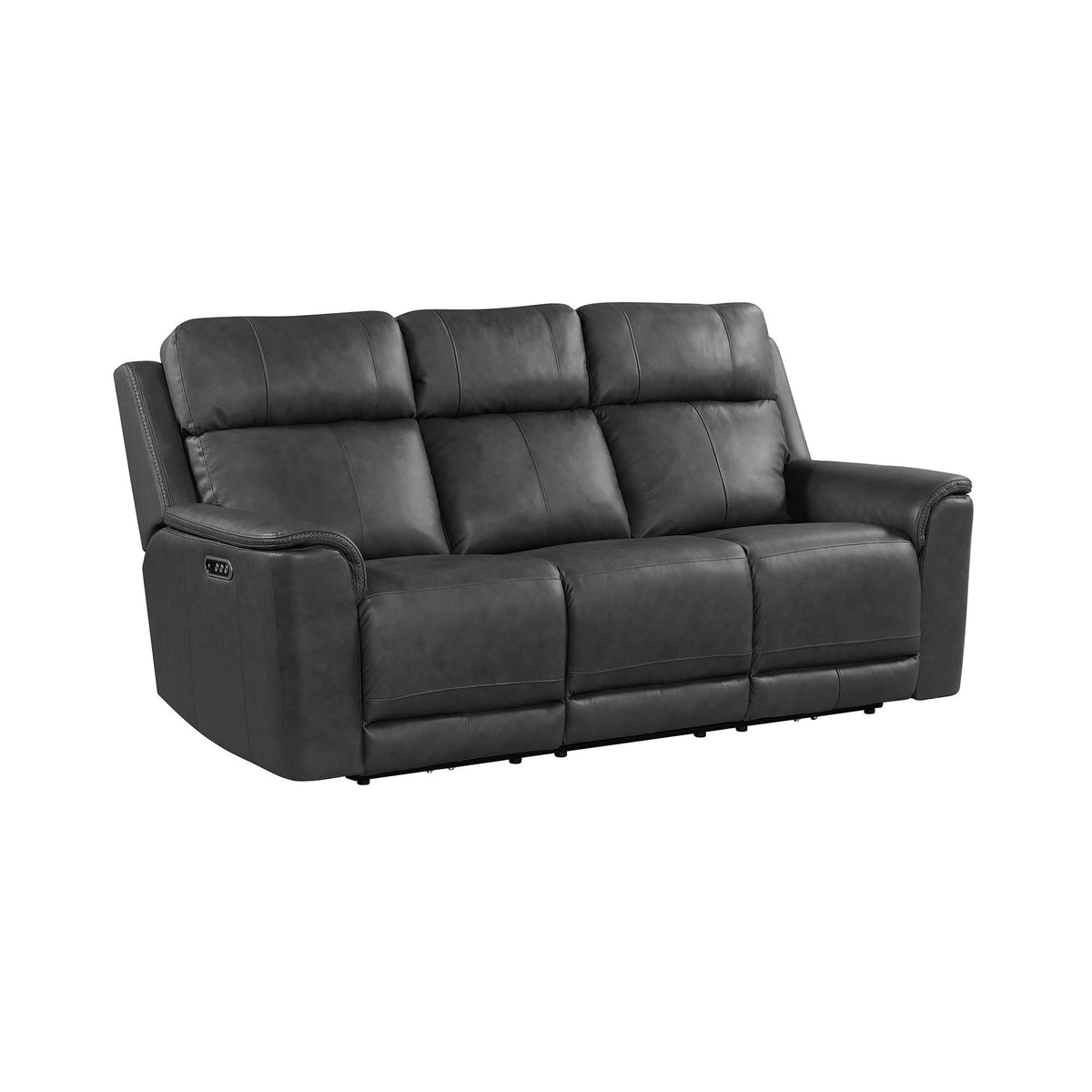 Mustang Aline Anthracite P3 Sofa with DDT, Wireless Charger - Ornate Home