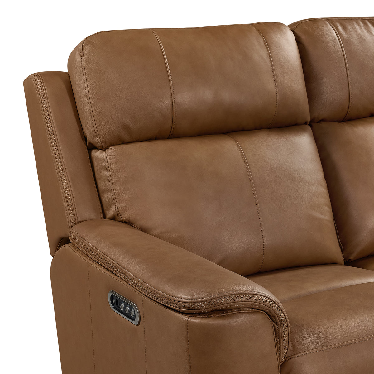 Mustang Aline Butternut P3 Loveseat with Console - Ornate Home