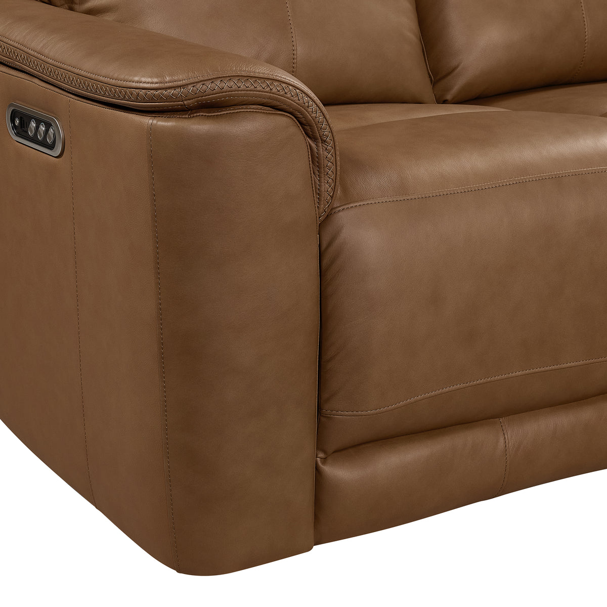 Mustang Aline Butternut P3 Loveseat with Console - Ornate Home