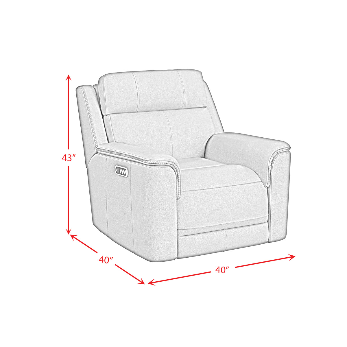Mustang Aline Butternut P3 Recliner - Ornate Home