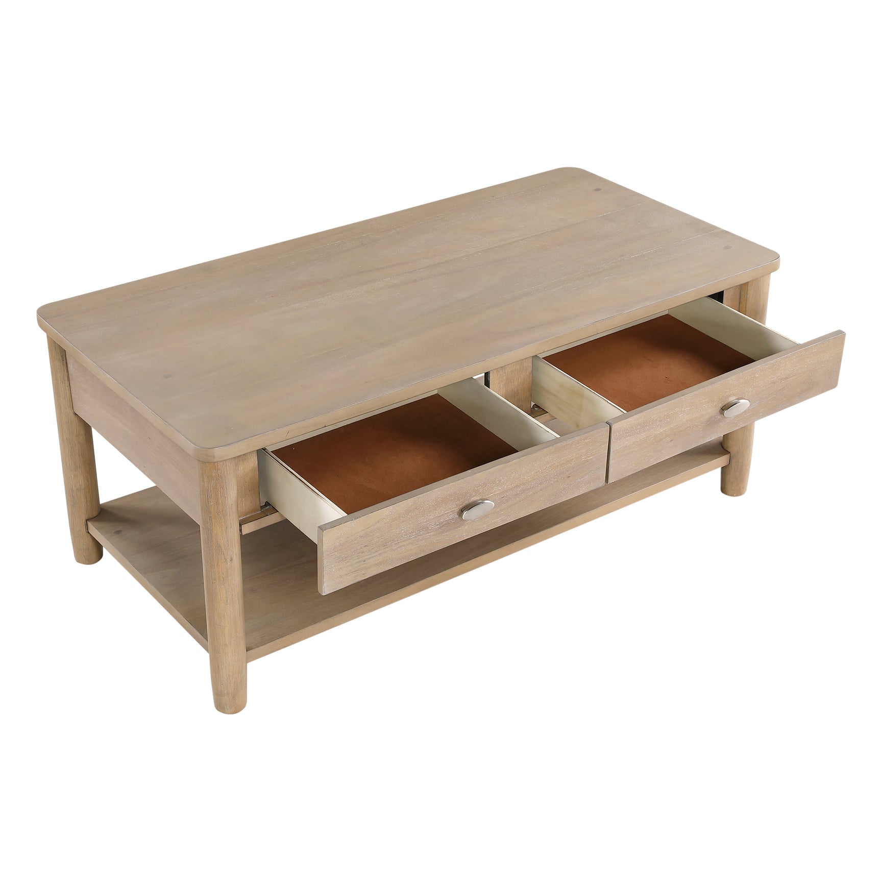 Myrna Natural Cocktail Table - Ornate Home