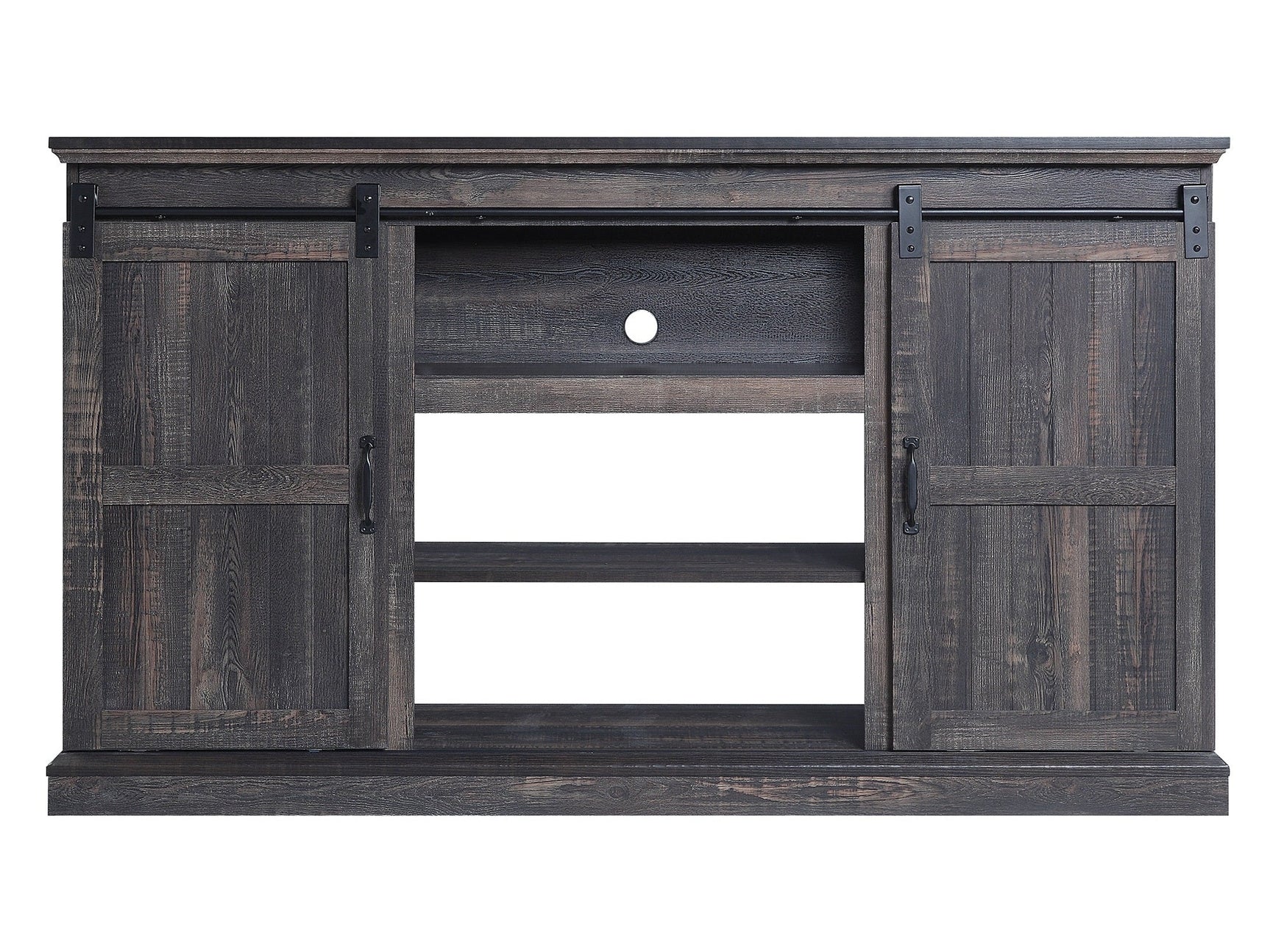 Myrtle 60" TV Stand in Heavy Brown - Ornate Home