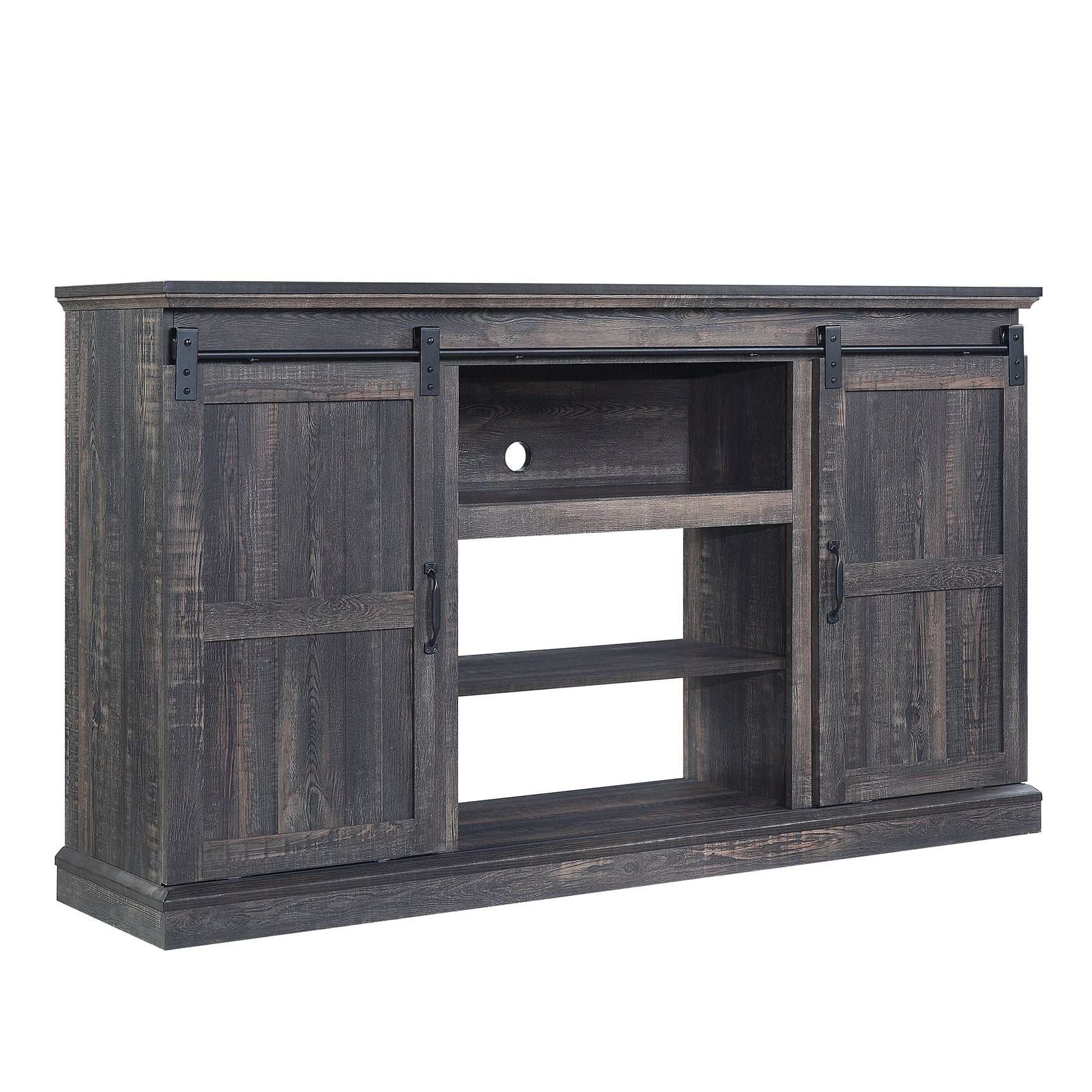 Myrtle 60" TV Stand in Heavy Brown - Ornate Home