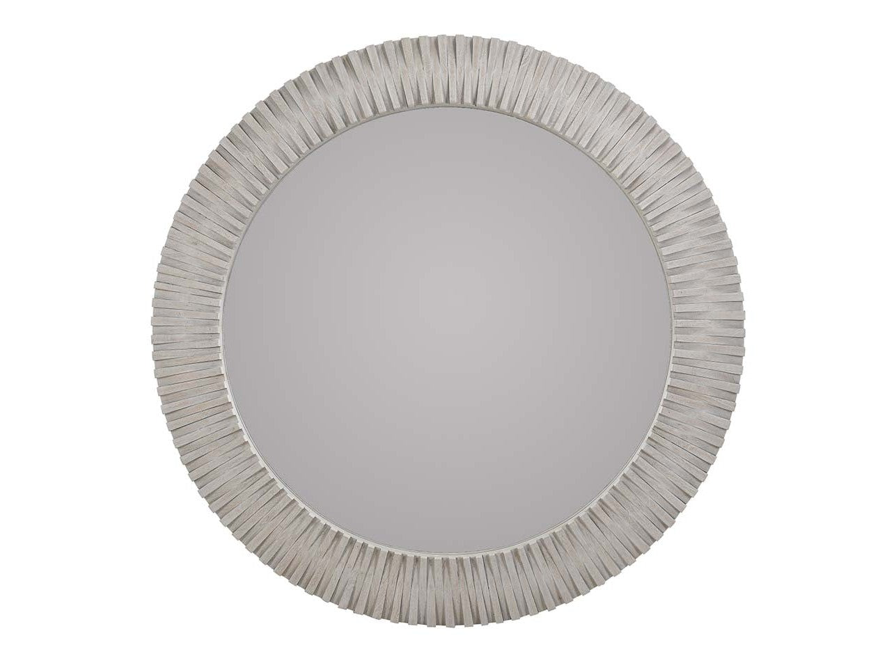 Myrtle Light Gray Round Mirror - Ornate Home