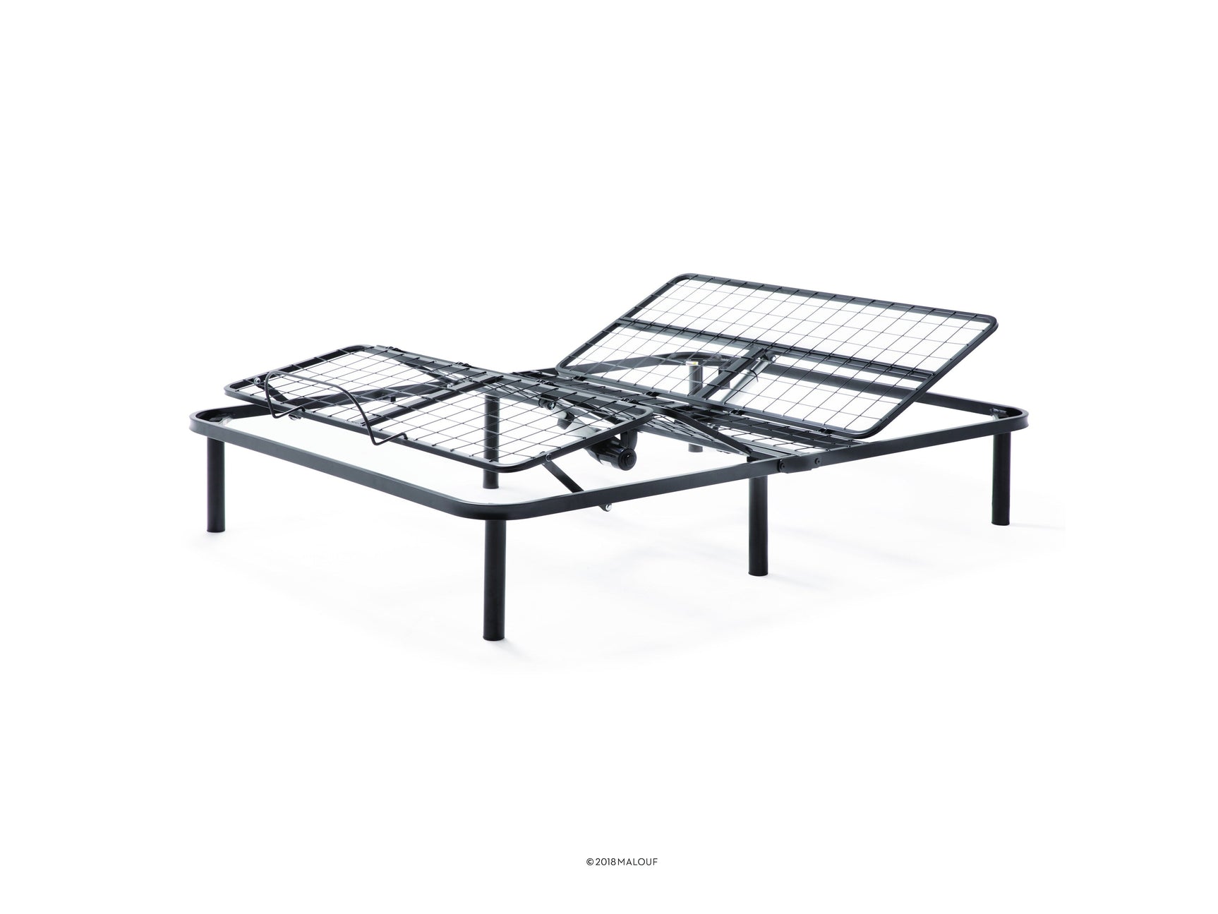 N150- Black Twin XL Adjustable Bed Base - Ornate Home