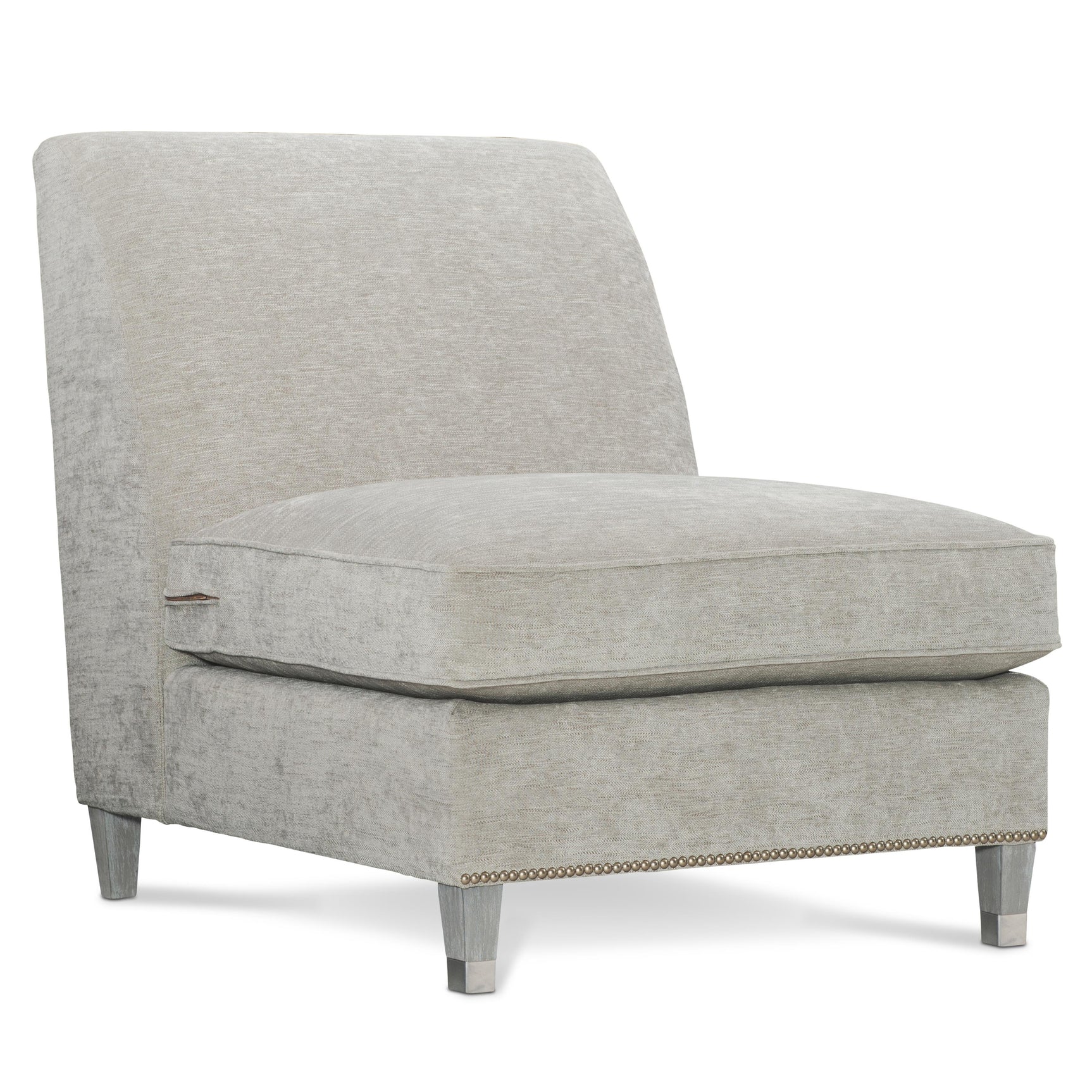 Palisades Greige Armless Chair