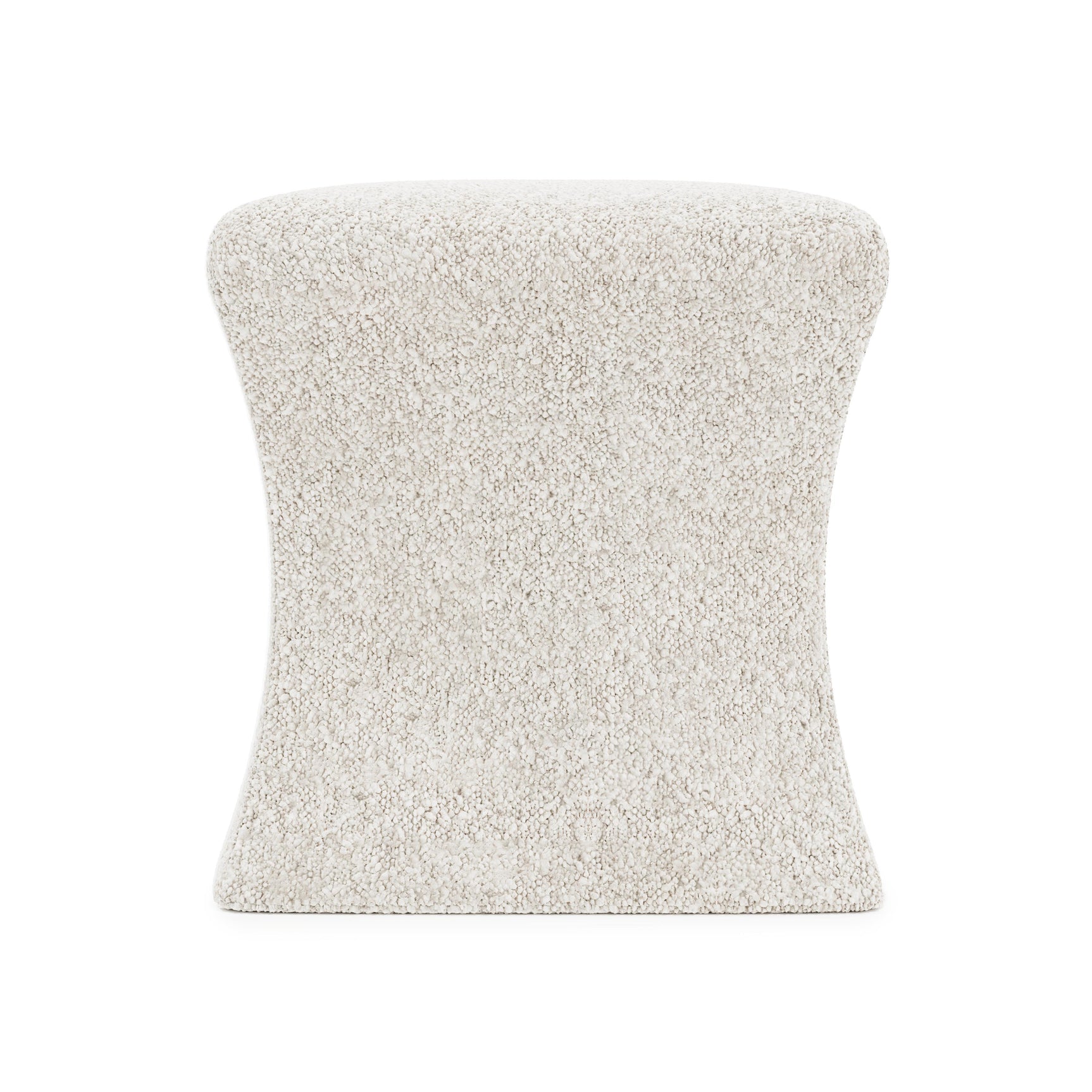 Roscoe Ivory Ottoman Without Nails