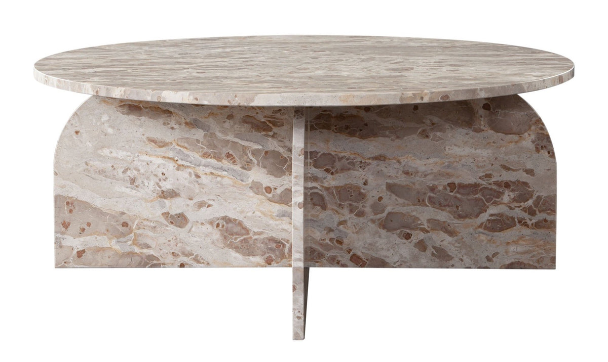 Nebula Panther Beige Marble Coffee Table - Ornate Home