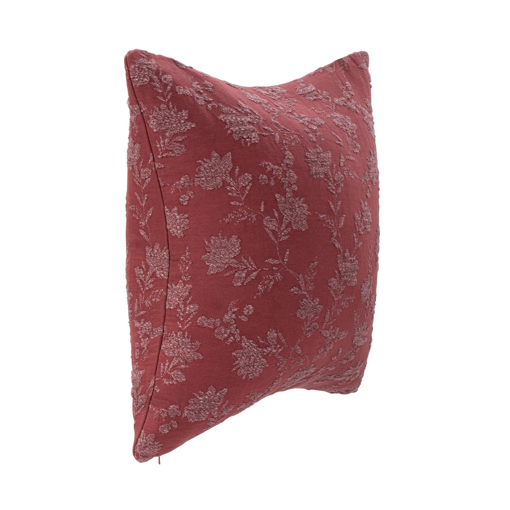 NV Rosecliff Burgundy Red Multiple Sizes 22x22 Throw Pillow (Set of 2) - Ornate Home