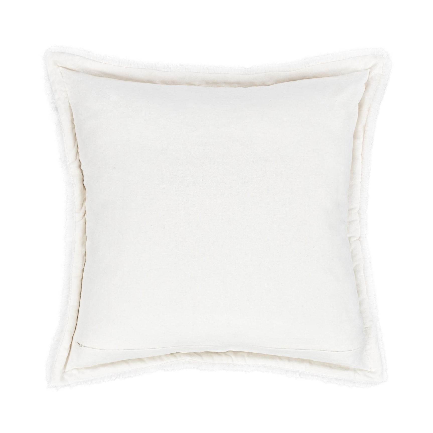 NV Taiga Ivory Faux Fur Multiple Sizes 22x22 Throw Pillow (Set of 2) - Ornate Home