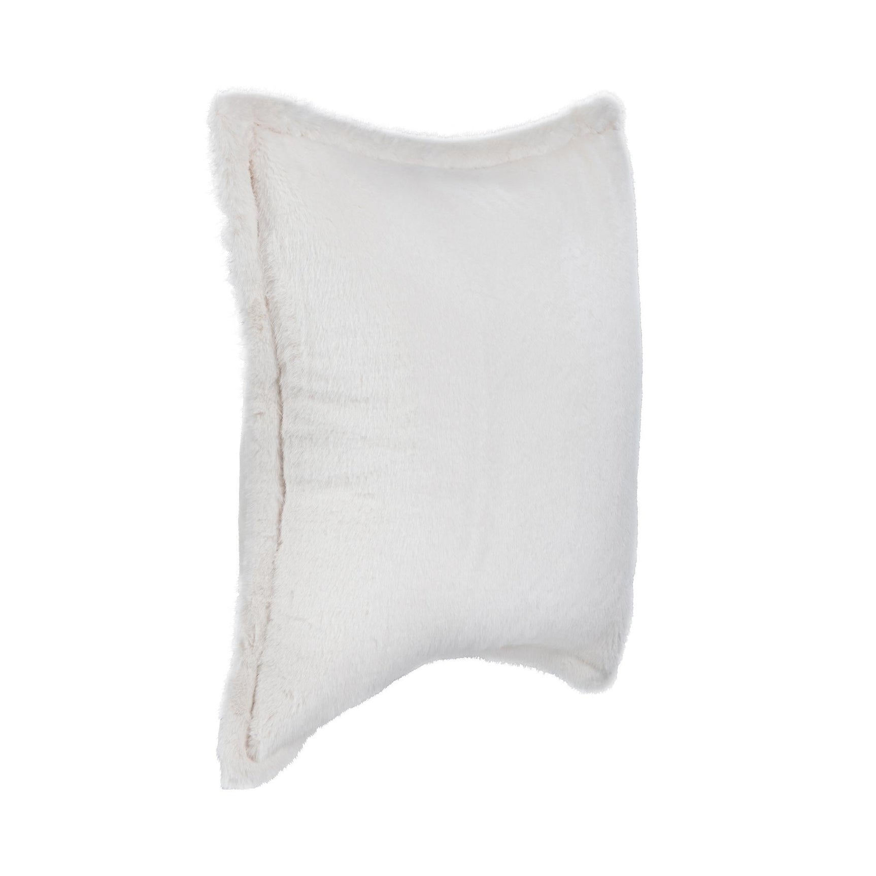 NV Taiga Ivory Faux Fur Multiple Sizes 22x22 Throw Pillow (Set of 2) - Ornate Home
