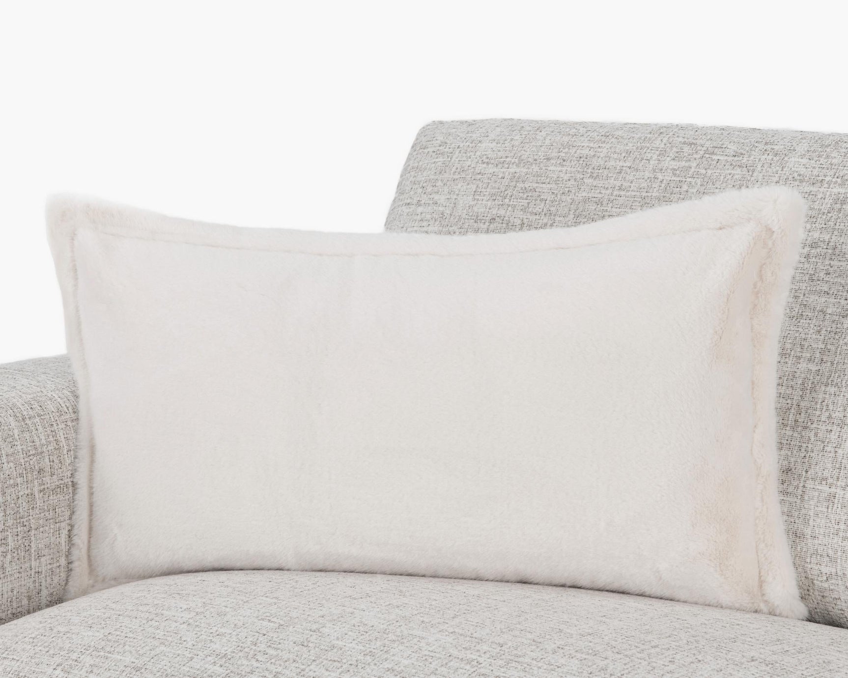 NV Taiga Ivory Faux Fur Multiple Sizes Throw Pillow (Set of 2) - Ornate Home