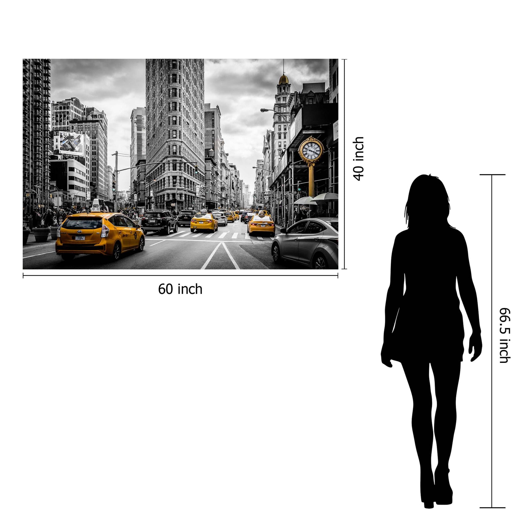 NYC Tempered Glass w / Foil Wall Art - Ornate Home