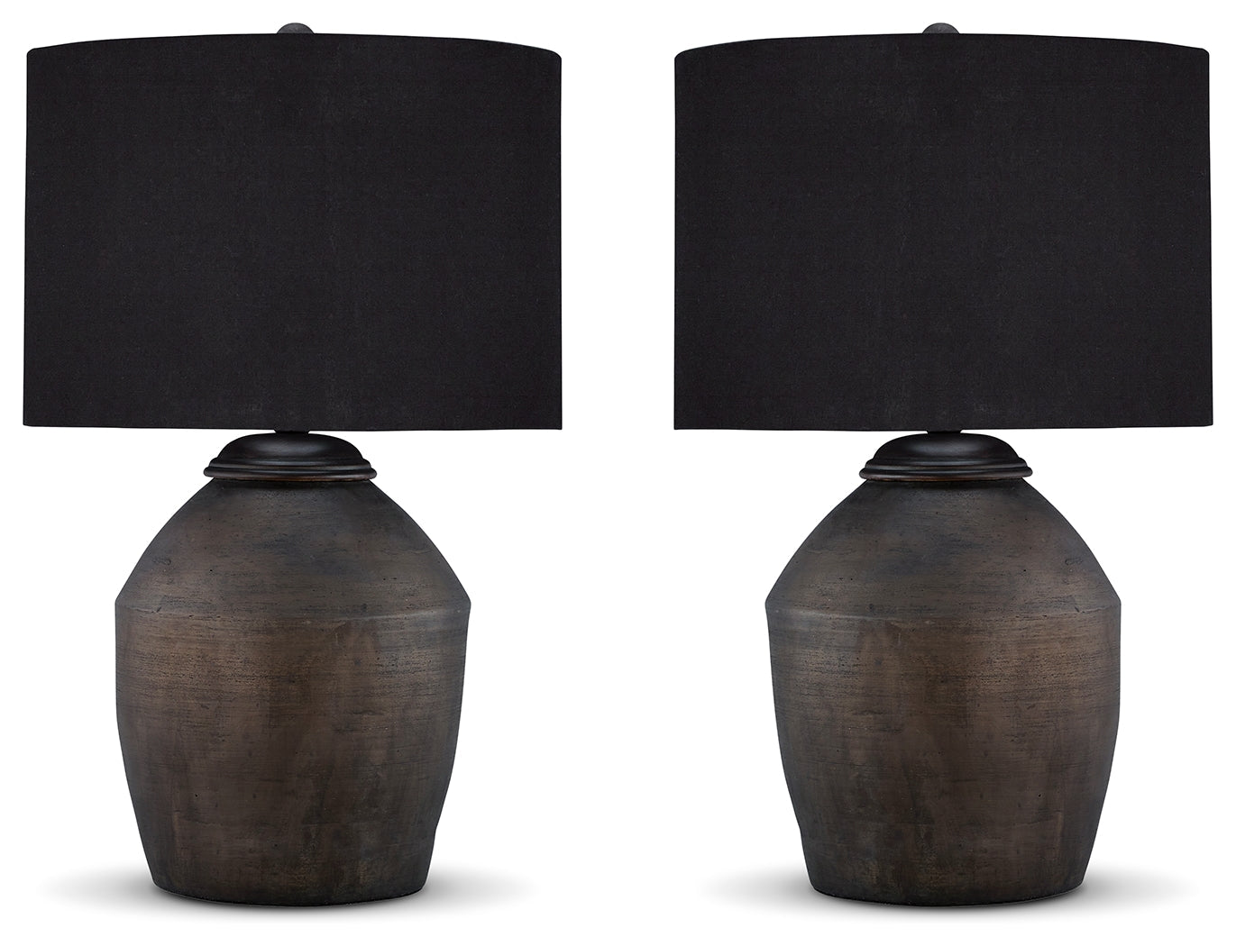 Naareman Metallic Black 2-Piece Lamp Set (Online Special Price) - Ornate Home