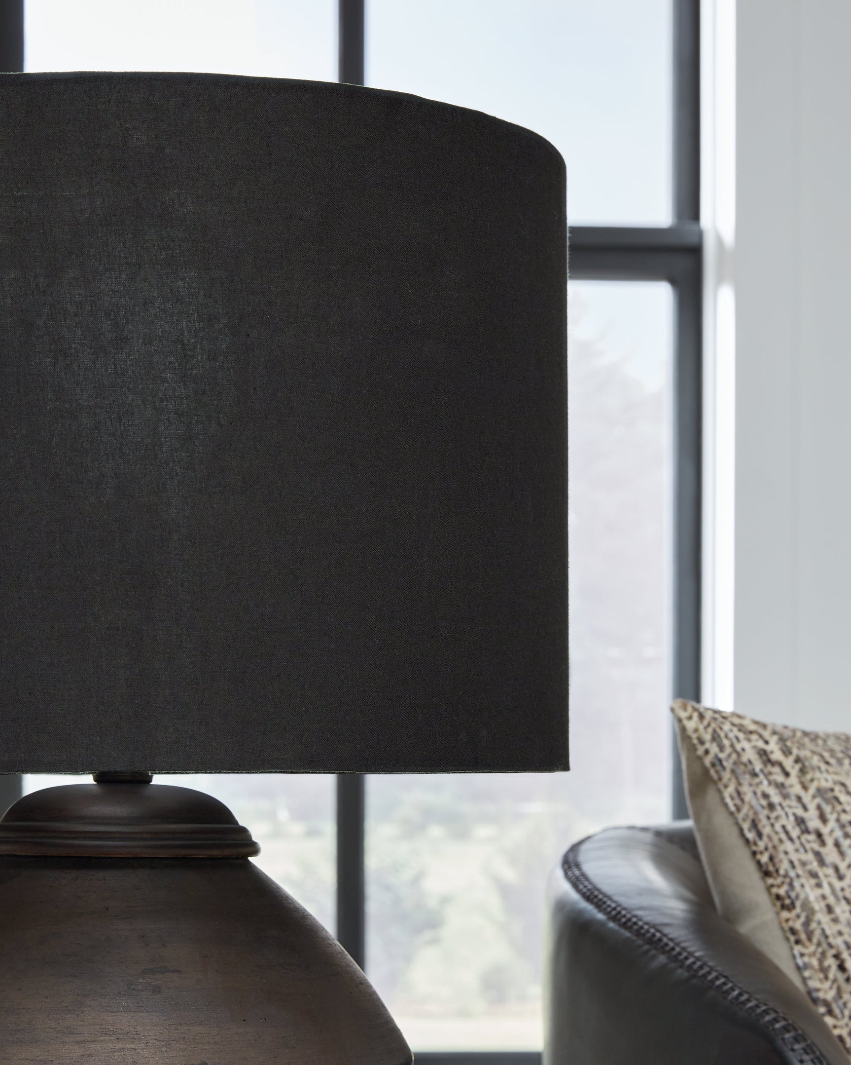 Naareman Metallic Black 2-Piece Lamp Set (Online Special Price) - Ornate Home