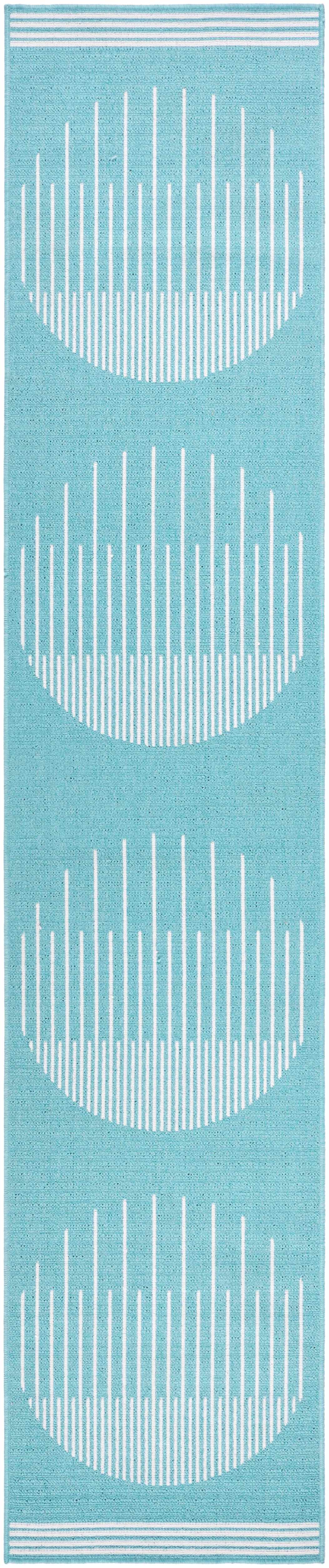 Nabil Aqua Outdoor Area Rug - Clearance - Ornate Home