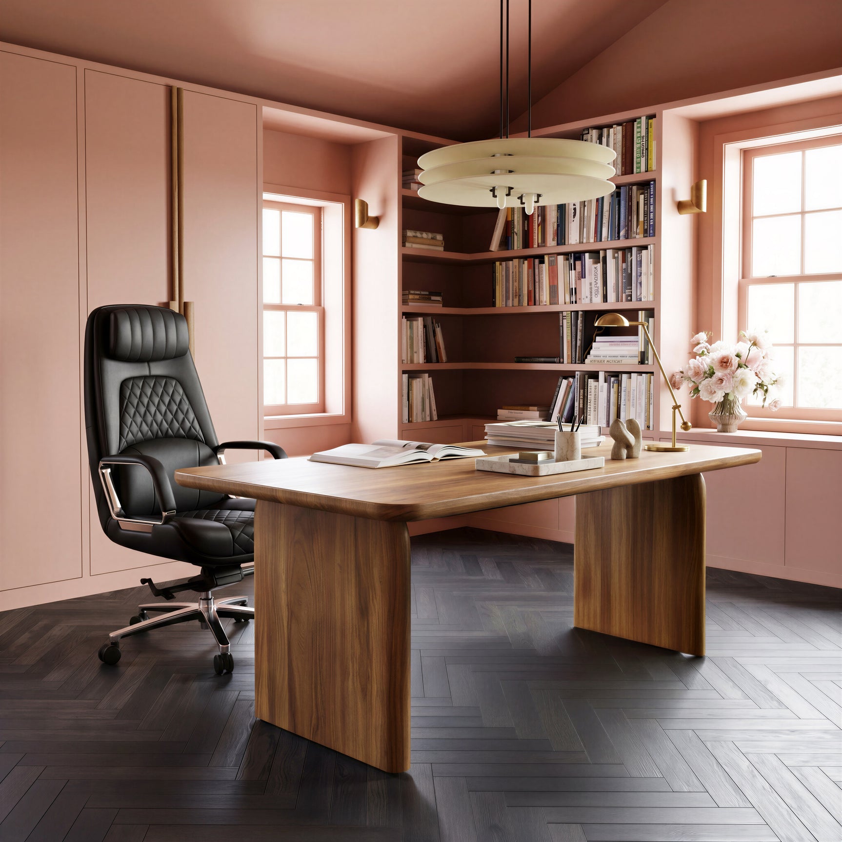 Naboo Walnut Desk - Ornate Home
