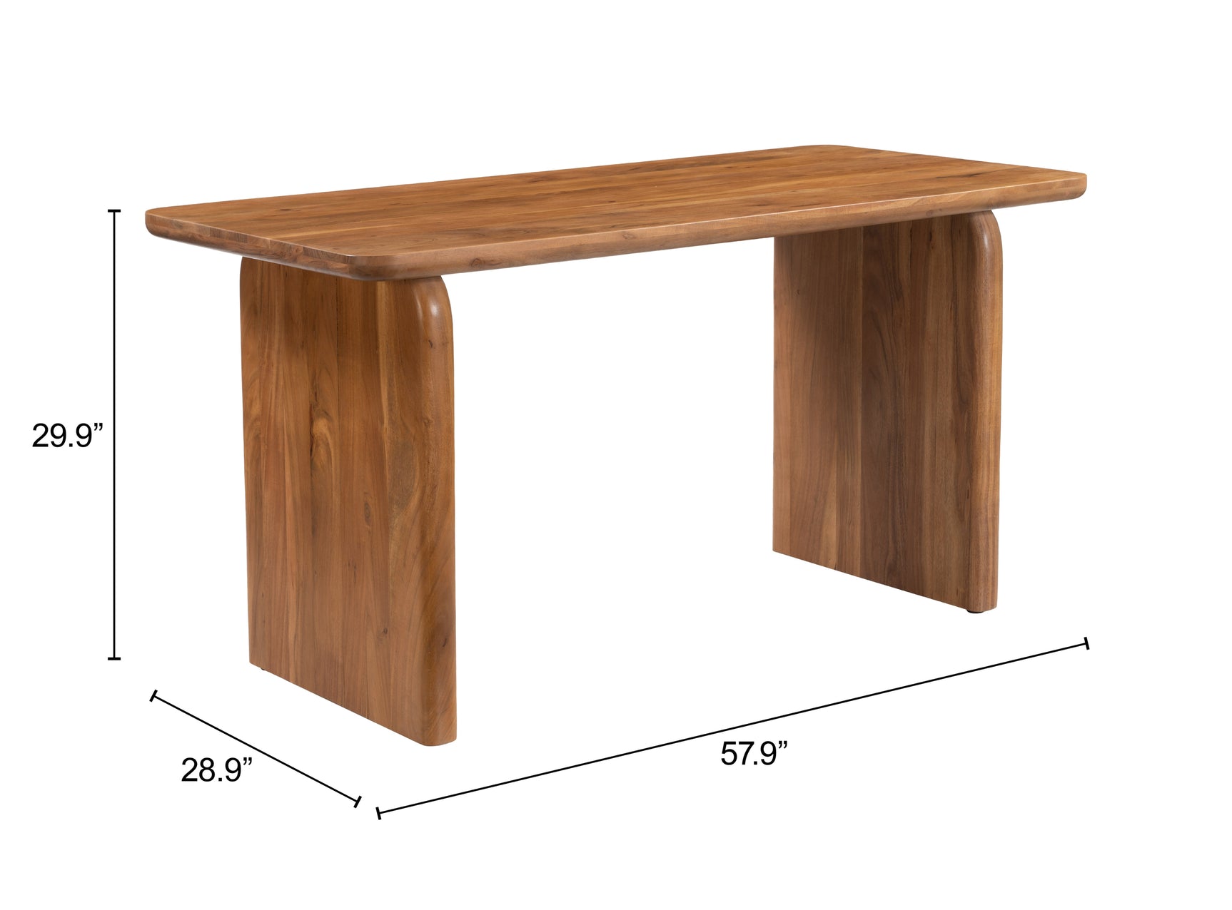 Naboo Walnut Desk - Ornate Home