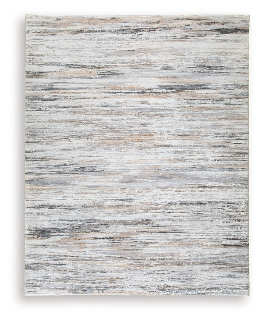 Nace Gray/Brown/White Memory Foam Large Rug - Ornate Home