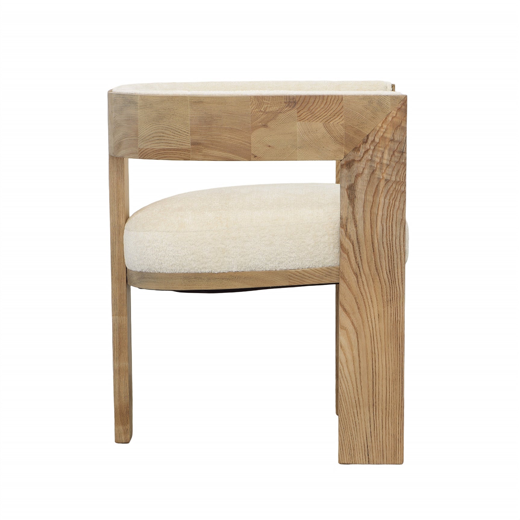 Nadia Cream/Natural Dining Chair - Ornate Home