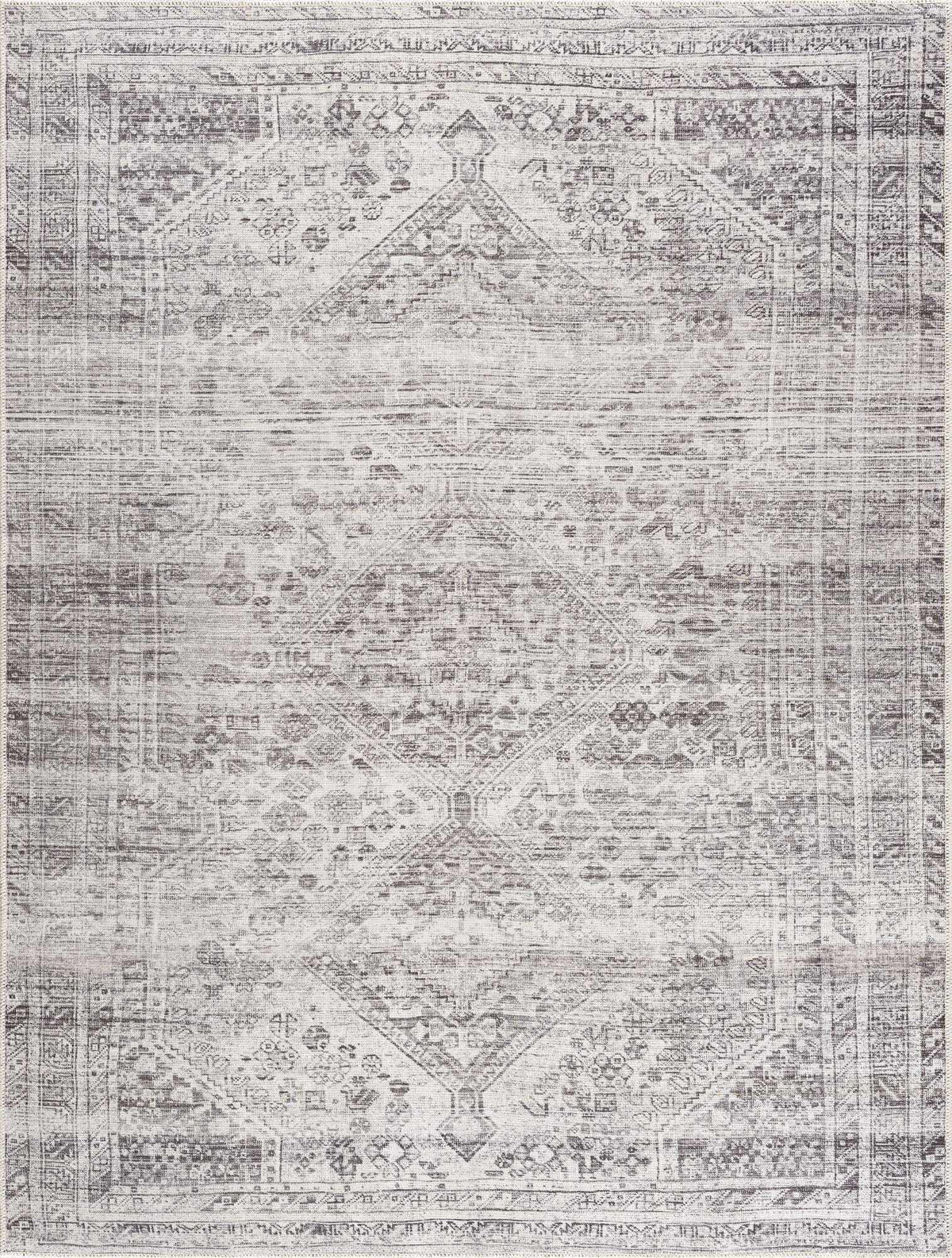 Nadie Blue Gray Medallion Area Rug - Clearance - Ornate Home