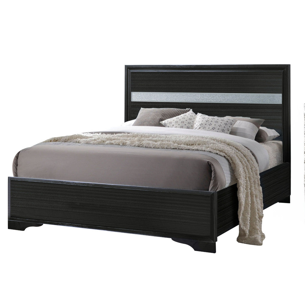 Naima Black Full Bed - Ornate Home