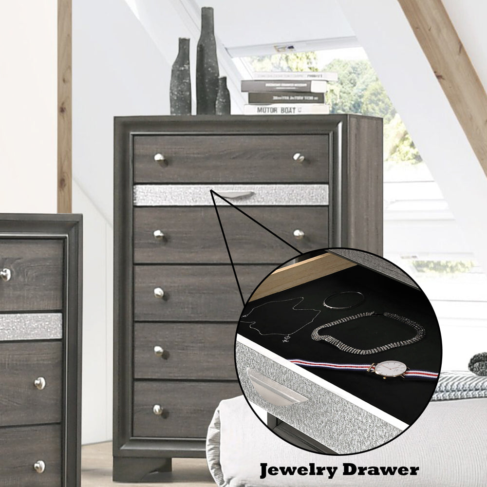 Naima Gray Chest - Ornate Home