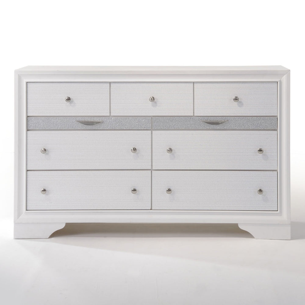 Naima White Dresser - Ornate Home