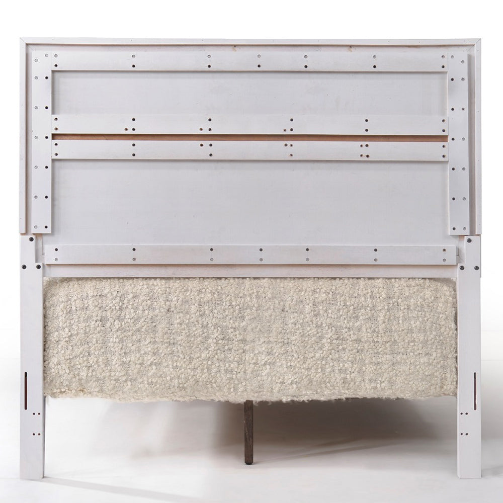 Naima White Twin Bed - Ornate Home