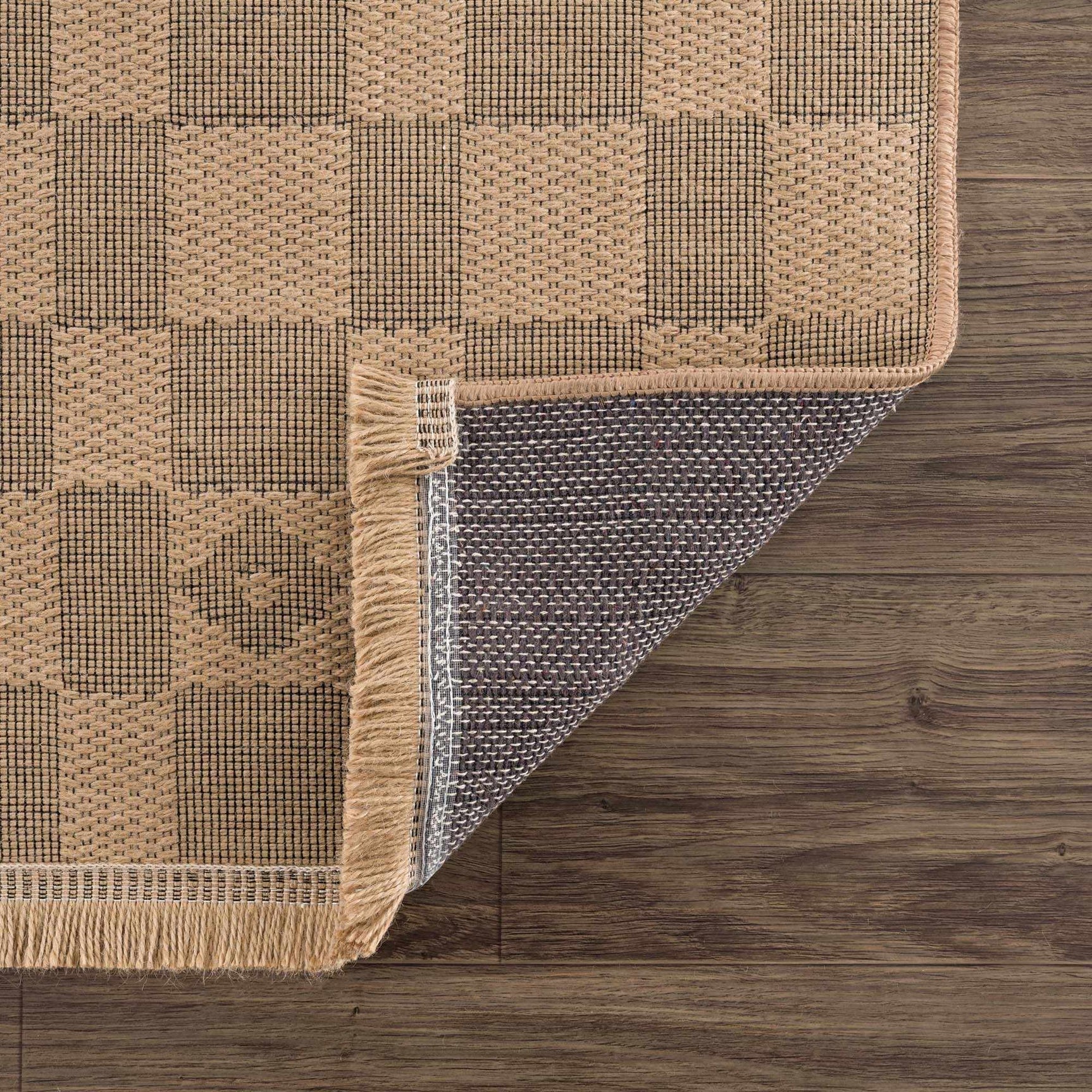 Nairi Checkered Washable Jute Rug - Ornate Home