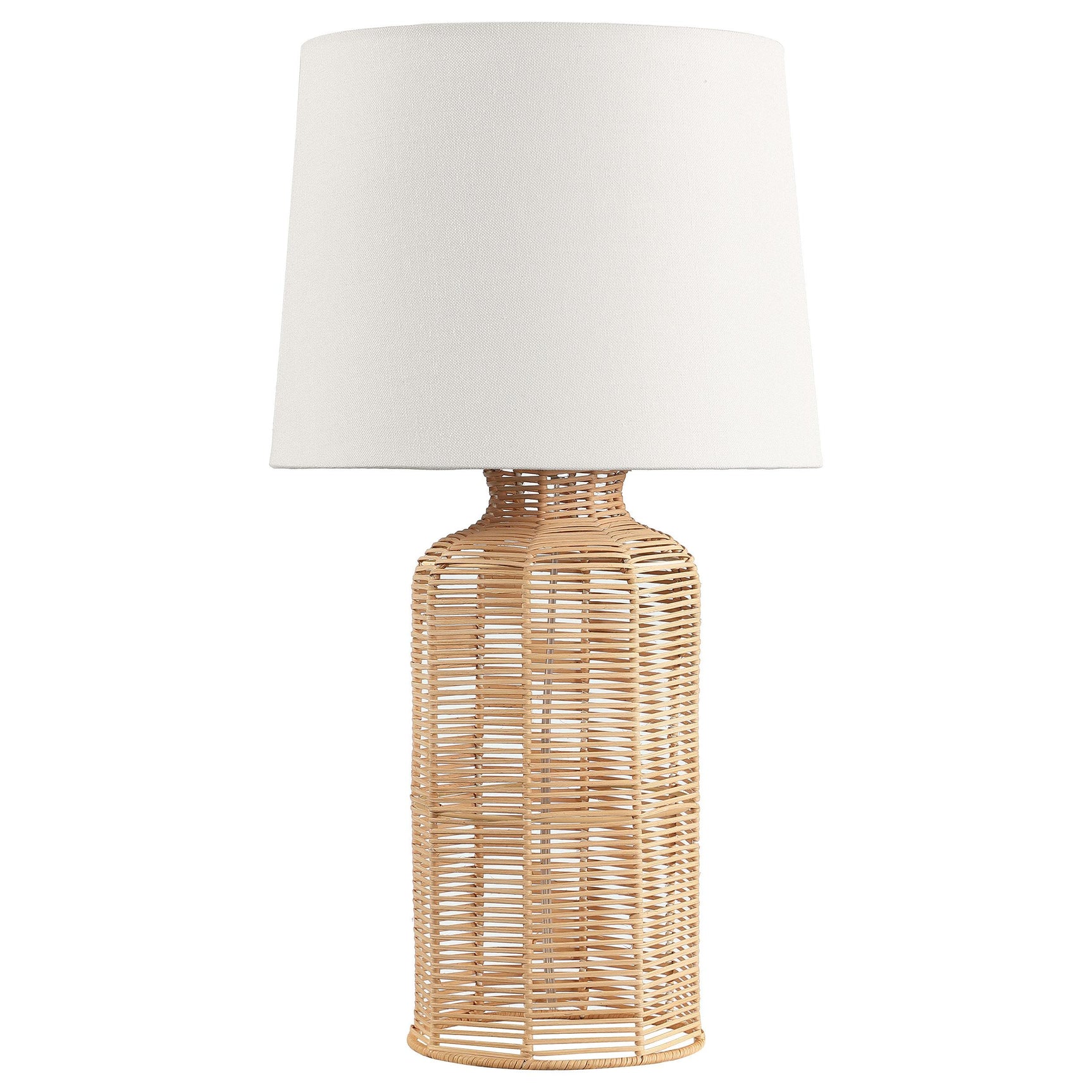 Nairobi Natural Empire Shade Handwoven Rattan Table Lamp - Ornate Home