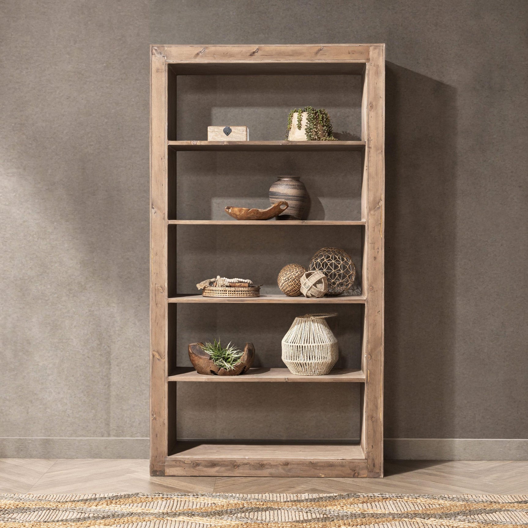 Nalani Natural Bookshelf - Ornate Home