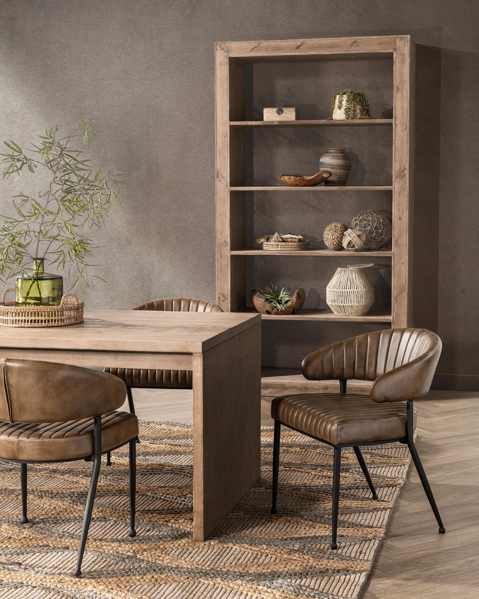 Nalani Natural Bookshelf - Ornate Home