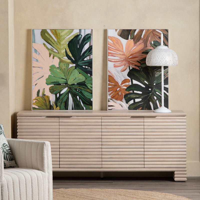 Nalla White Buffet Lamp (Set of 2) - Ornate Home