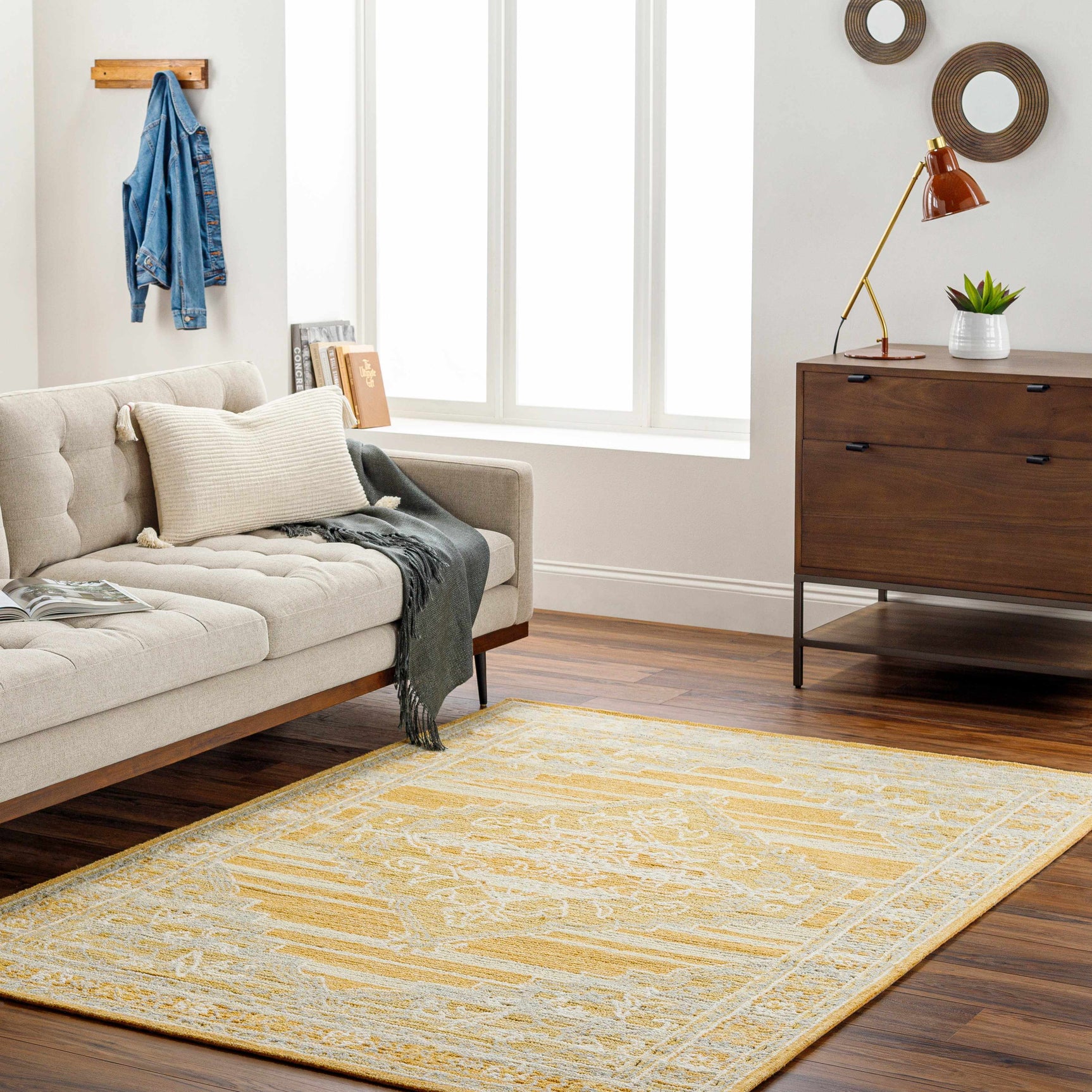 Nani Camel Wool Blend Area Rug - Clearance - Ornate Home