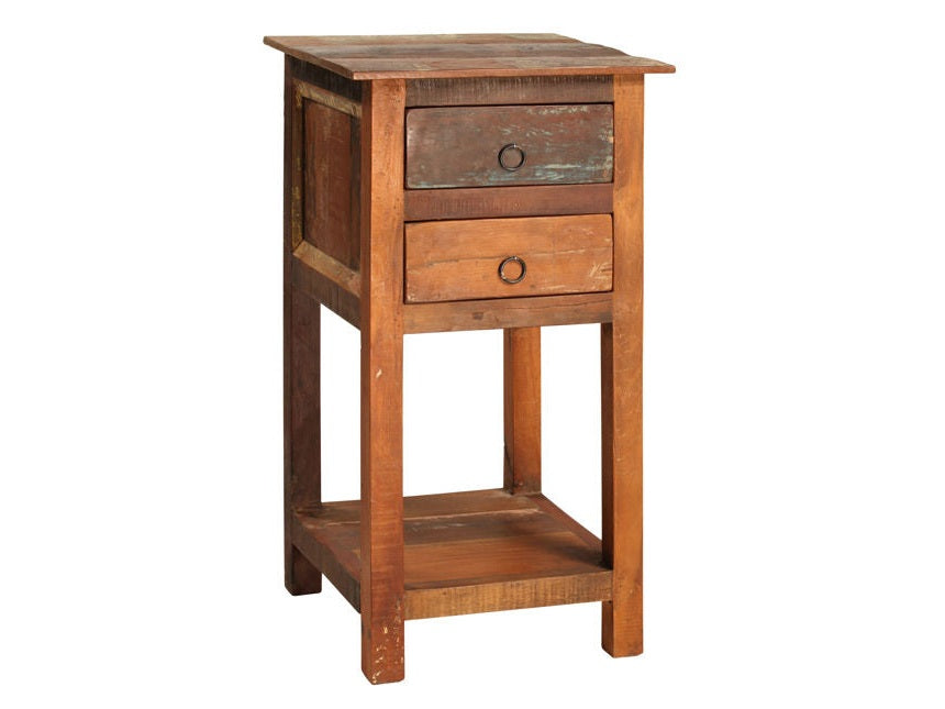 Nantucket Antique Wood Lamp Table - Ornate Home