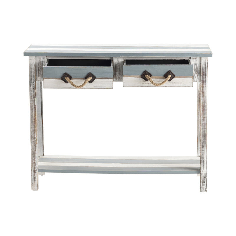 Nantucket Blue/White Console Table - Ornate Home