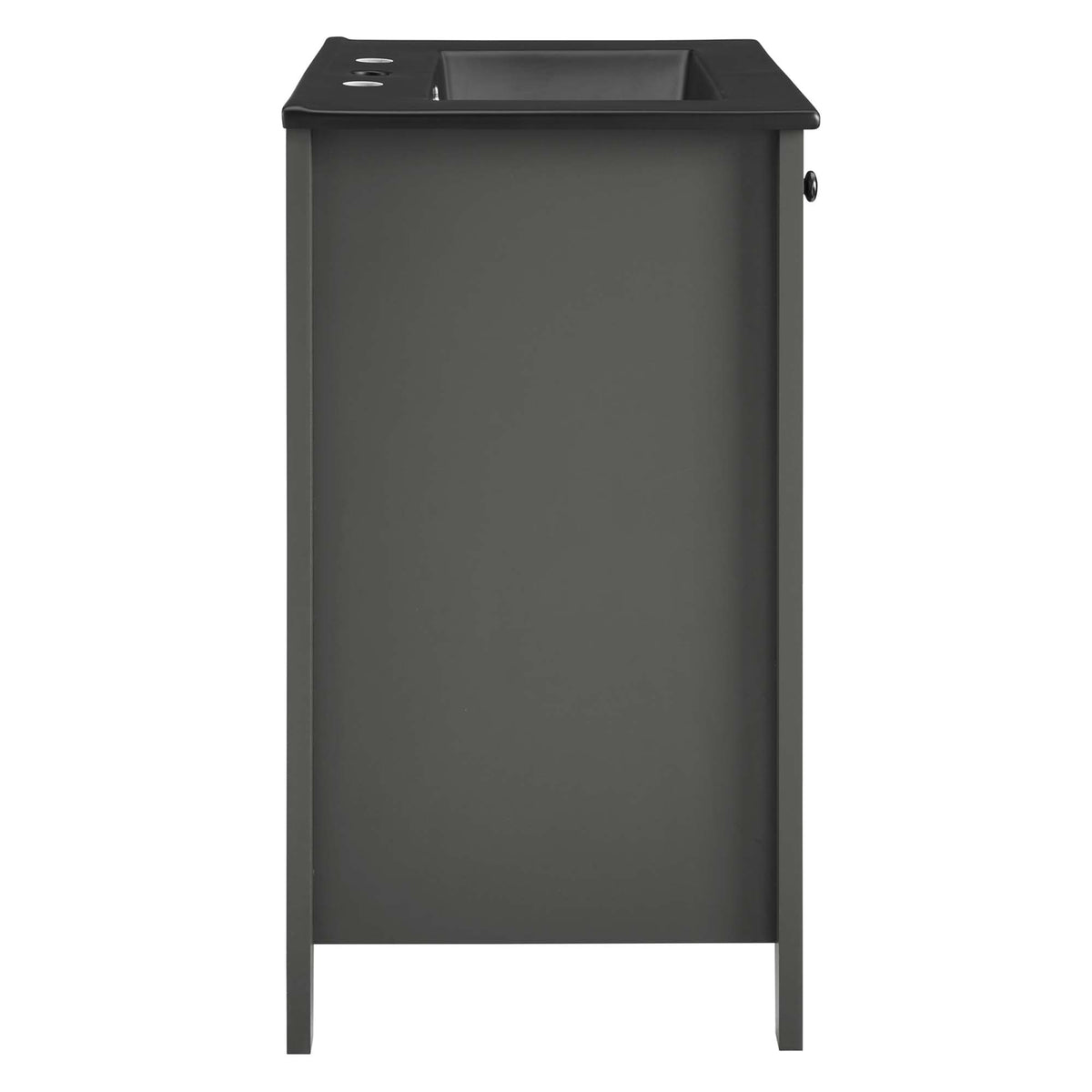 Nantucket Gray/Black 24" Bathroom Vanity - Ornate Home