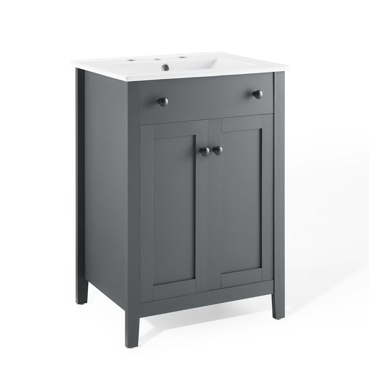 Nantucket Gray/White 24" Bathroom Vanity - Ornate Home