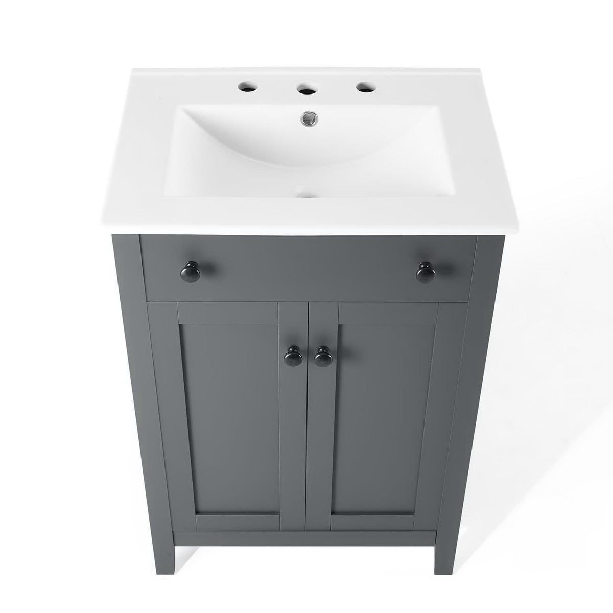 Nantucket Gray/White 24" Bathroom Vanity - Ornate Home