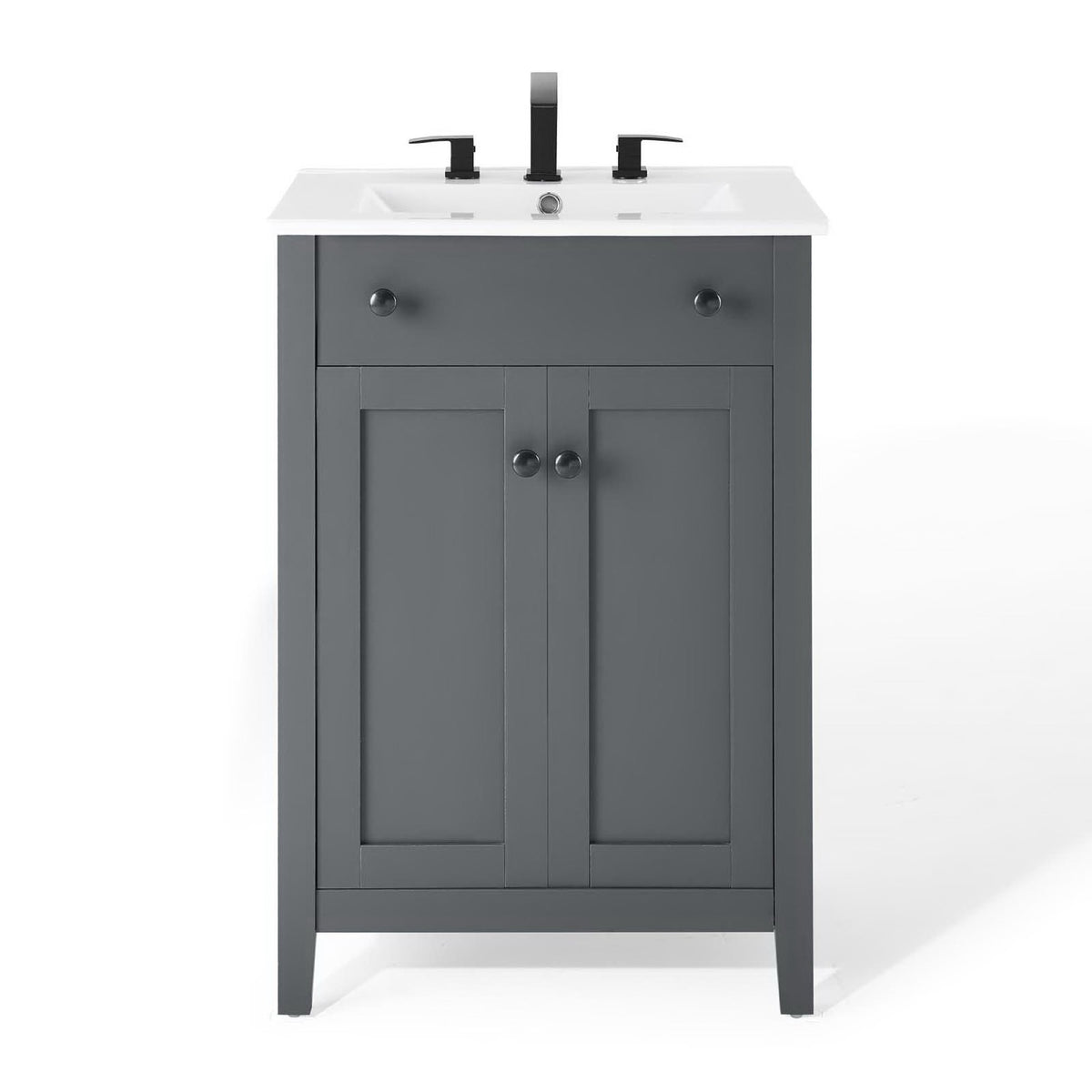Nantucket Gray/White 24" Bathroom Vanity - Ornate Home