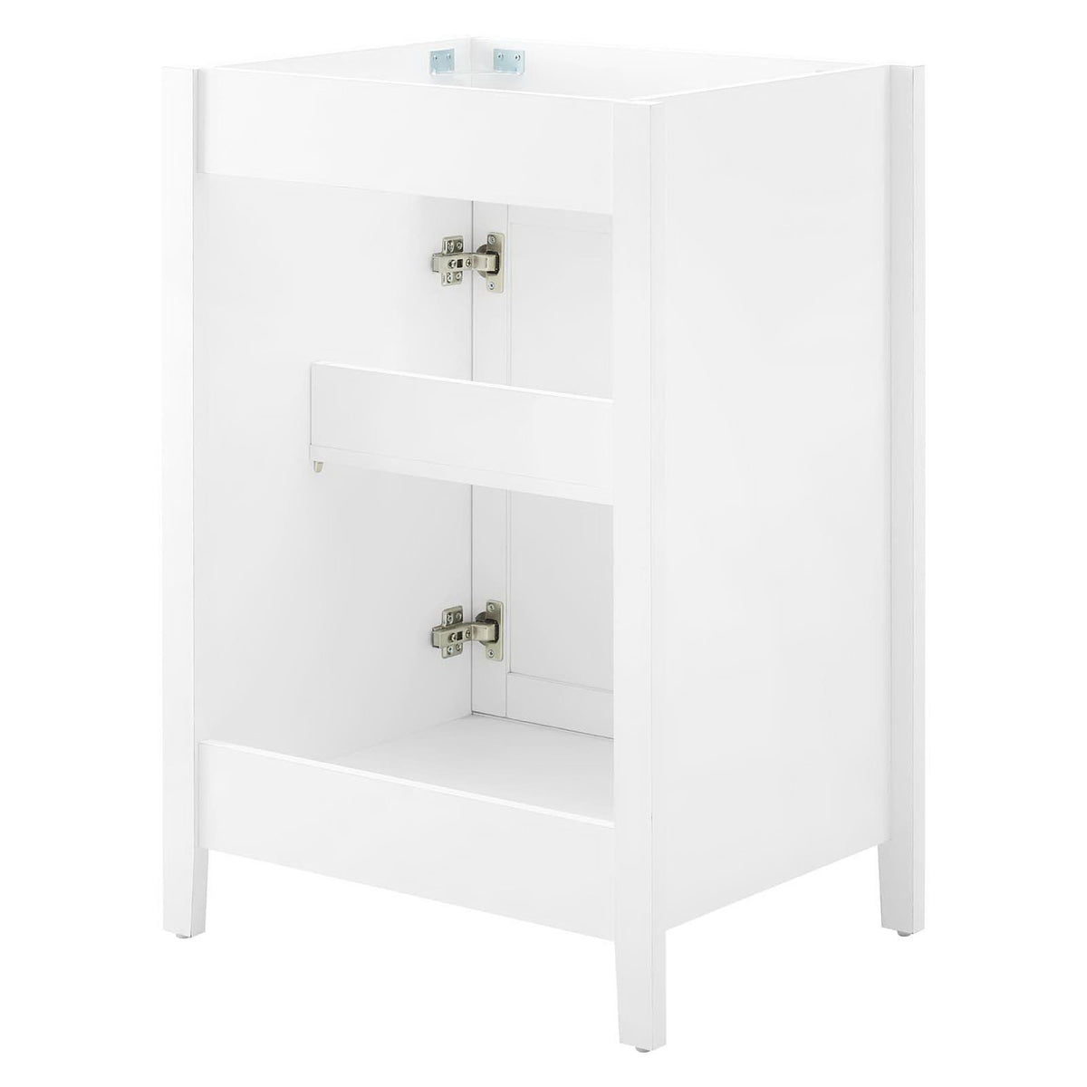 Nantucket White 24" Bathroom Vanity Cabinet (Sink Basin Not Included) - Ornate Home